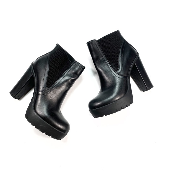 black platform boots steve madden